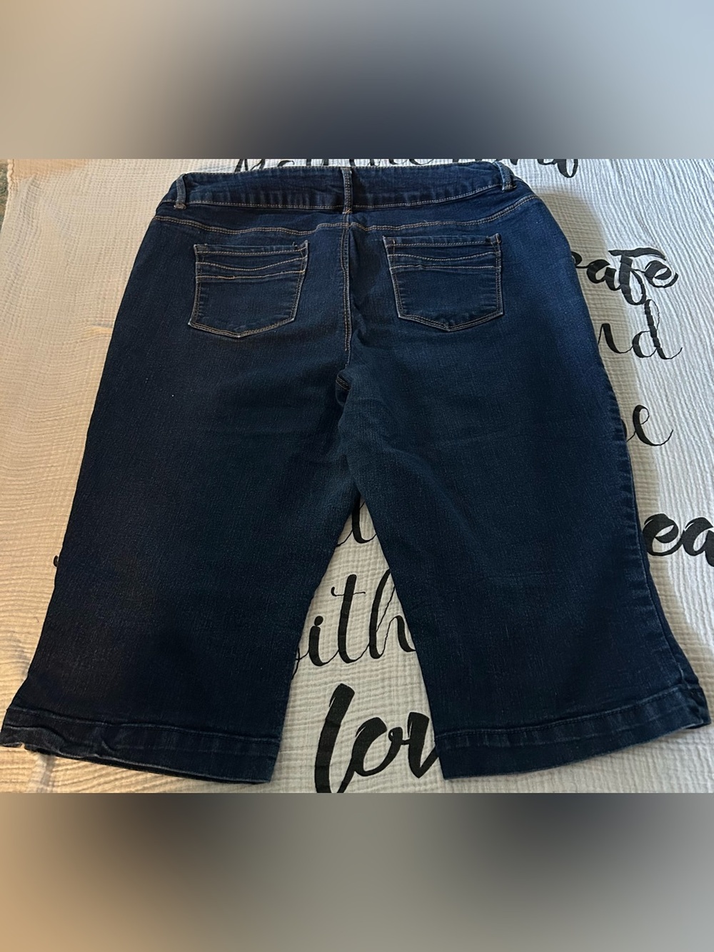 Women’s d. jeans Dark Blue Denim long Shorts Size 20 W